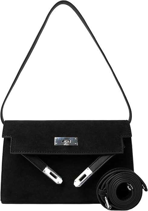 Suede Shoulder Bag Crossbody Suede Purse for Women 2024 Fall Purse Stylish Brown Suede Handbags S... | Amazon (CA)