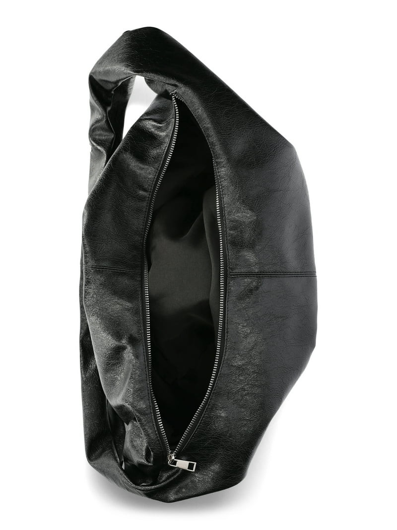 No Boundaries Women's Stud Hobo Bag, Black | Walmart (US)
