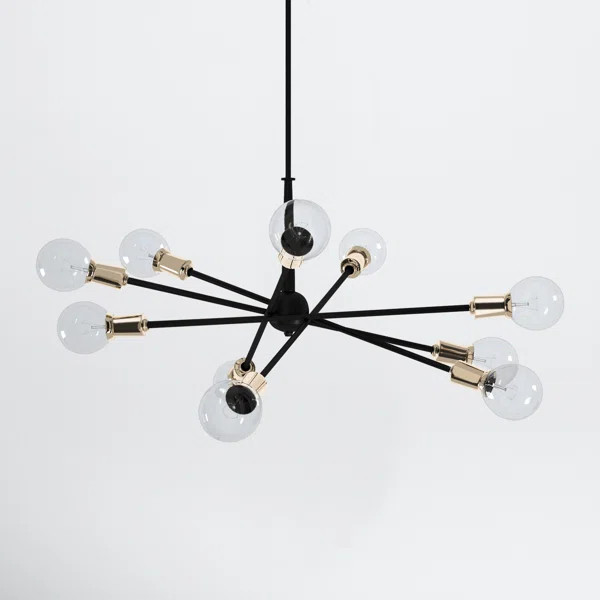 Sonya 10 - Light Sputnik Modern Linear Chandelier | Wayfair North America