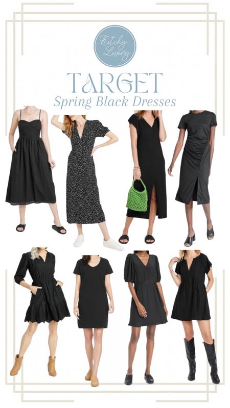Target Spring Dresses have ARRIVED! And they are selling out fast! But loving their selection of black dresses this season #addtocart #targetfinds #targetfashion 

#LTKSeasonal #LTKunder50 #LTKsalealert