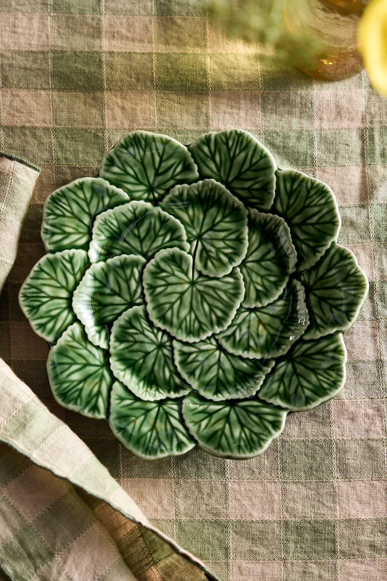 Ceramic Geranium Leaf Fruit Dish | Anthropologie (US)