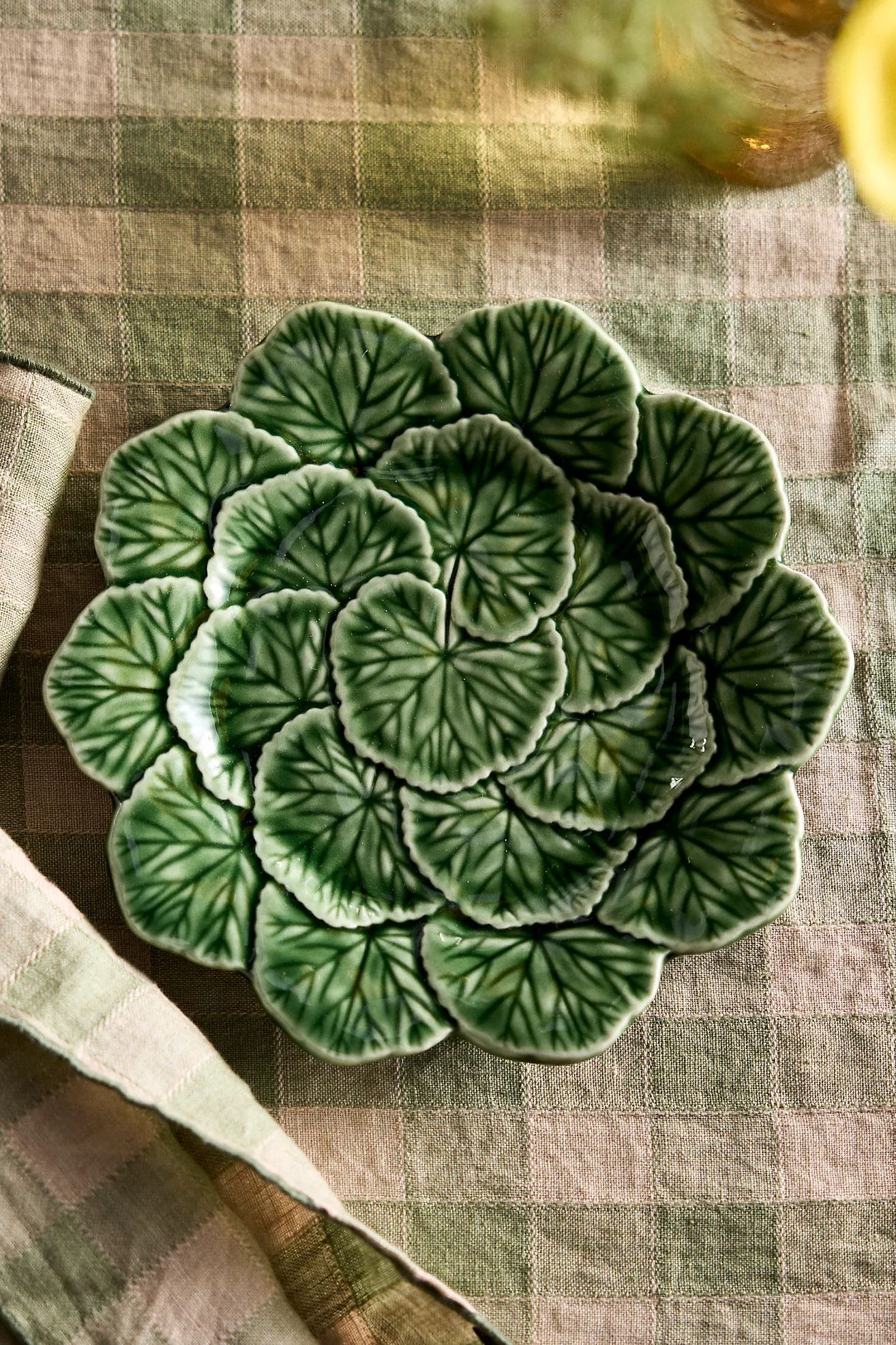 Ceramic Geranium Leaf Fruit Dish | Terrain