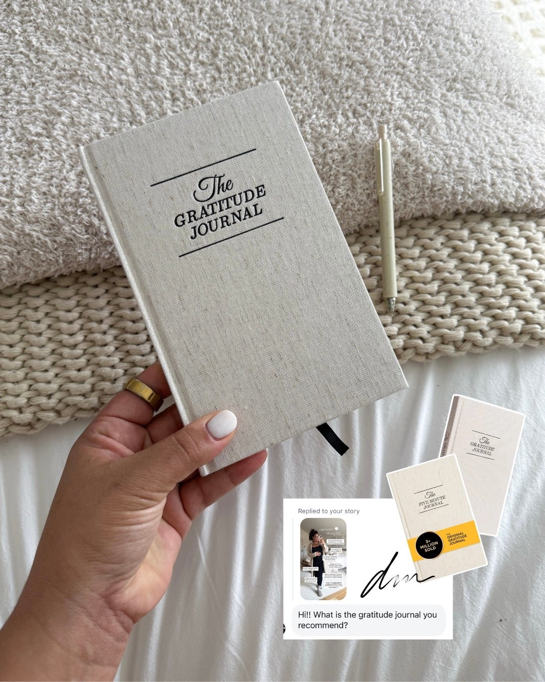 in my dms: I’ve been using this gratitude journal every single day this year & it truly helps with my mindset, positivity, & overall wellbeing! highly recommend 

#LTKdayinmylife #LTKselfcare #LTKmorningroutine