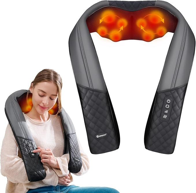 Neck and Shoulder Massager with Heat, Shiatsu Neck and Back Massager for Back, Shoulder, Legs, 20... | Amazon (US)