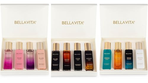Bella Vita Luxury Mega Combo - Men's, Women's & Unisex 3 in 1 Combo | 12 fragrance in one Pack | 12 * 20 Ml | Amazon (US)