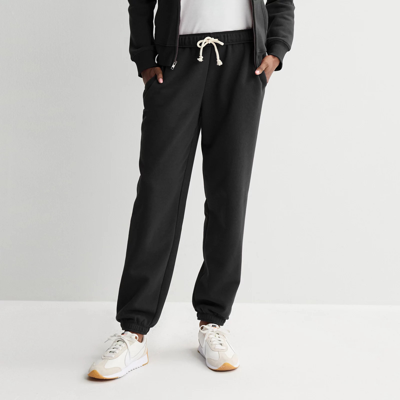 Juniors' SO\u00ae Foldover Fleece Jogger Pants | Kohl's