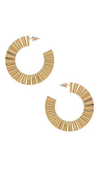 Ray Hoops in Gold | Revolve Clothing (Global)