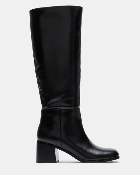 ELKAH BLACK LEATHER | Steve Madden (US)