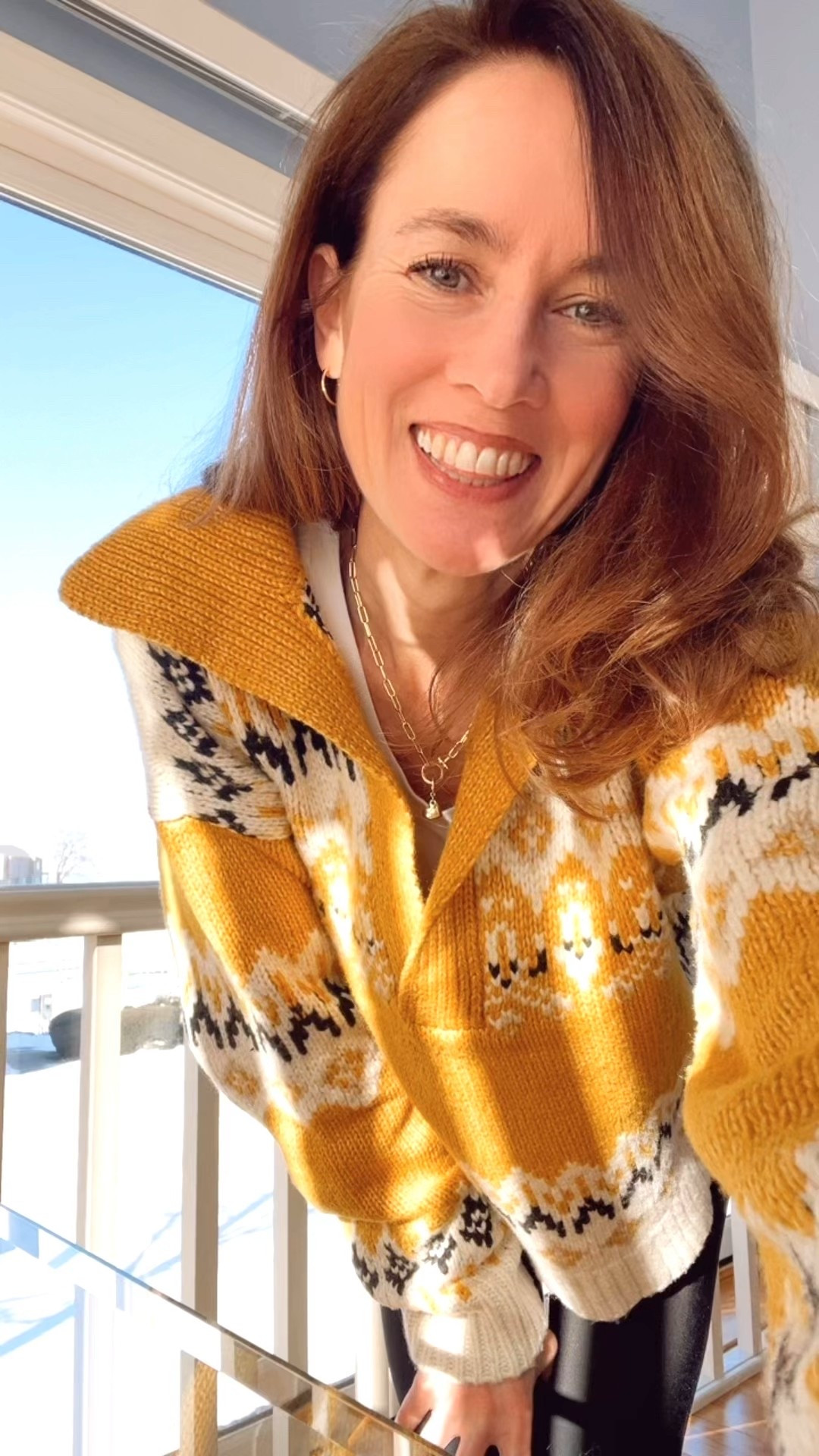 Wearing a new favorite yellow fair isle Johnny collar sweater from Nordstrom Rack 

#LTKgrwm #LTKootd #LTKOver40