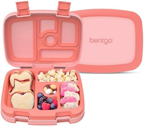 Bentgo Kids Bento-Style 5-Compartment Leak-Proof Lunch Box | Ideal Portion Sizes for Ages 3-7, Du... | Amazon (US)