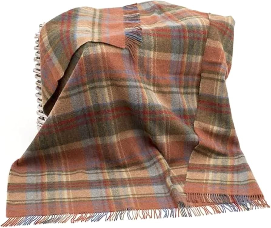 Biddy Murphy Irish 100% Wool Throw & Toss Blanket, Made in Ireland, Heirloom Quality, 54" x 72", ... | Amazon (US)