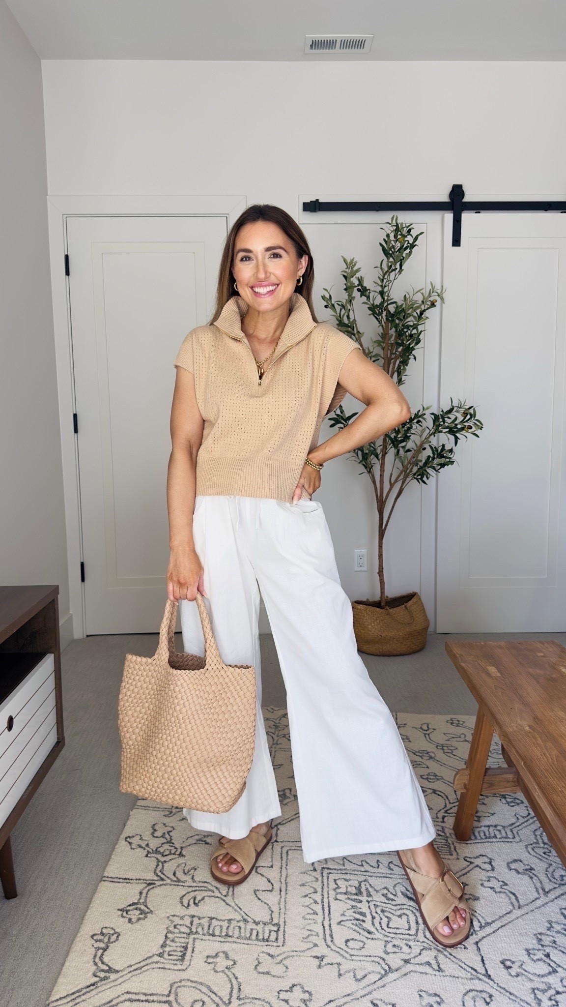 Love this neutral spring look. Top reminds me so much of Varley! Wearing small in khaki

#LTKSeasonal #LTKootd #LTKSpringSale