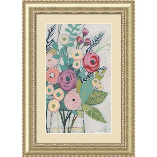 Framed Art Print 'Soft Spring Bouquet I (Floral)' by Grace Popp 31 x 43-inch | Bed Bath & Beyond
