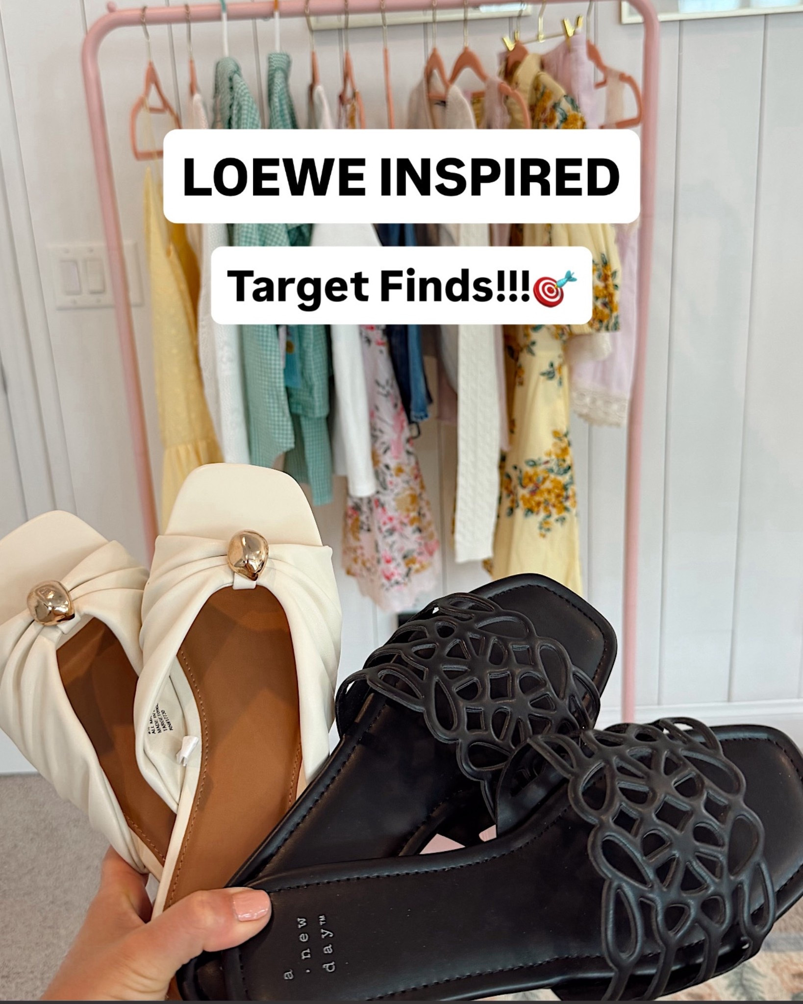 Loewe inspired target sandals!! These designer inspired sandals are seriously incredible. True to size and look great dressed up or down. I shared them in my Target vid on YT and so many of yall have been loving them!!! Wearing them daily the last few weeks and will continue to well into the summer!!! 

#LTKMothersDay #LTKootd #LTKSeasonal