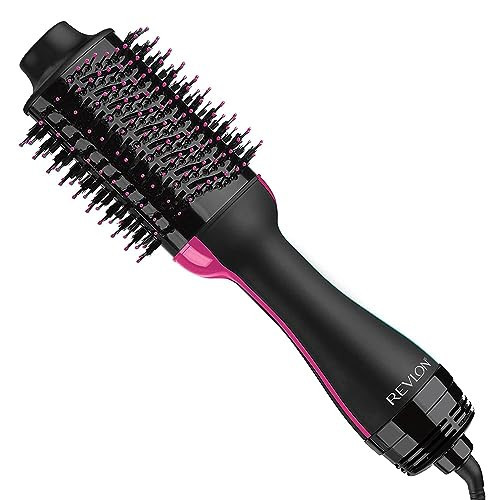 REVLON One-Step Volumizer Hair Dryer and Styler, for Less Frizz, More Shine, and Reduced Heat Damage for Salon Style Round Brush for Blowout, Black (Amazon Exclusive) | Amazon (US)