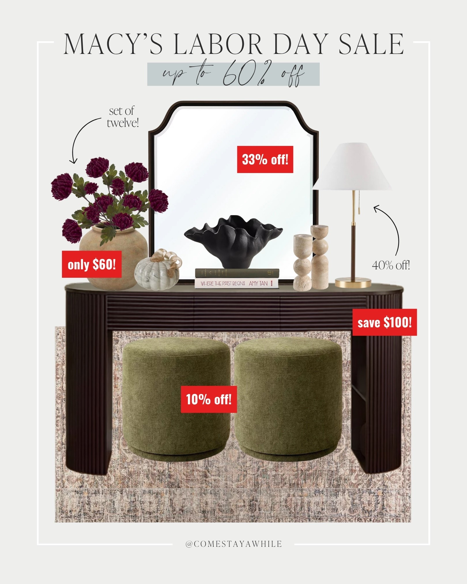 I found the most stunning moody decor and furniture from @macys 🤎🤌🏼 perfect for transitioning to fall!! 

Fall Decor | Moody Home | Labor Day Sale

Come Stay Awhile, Amanda Vernaci

#LTKSaleAlert #LTKHome