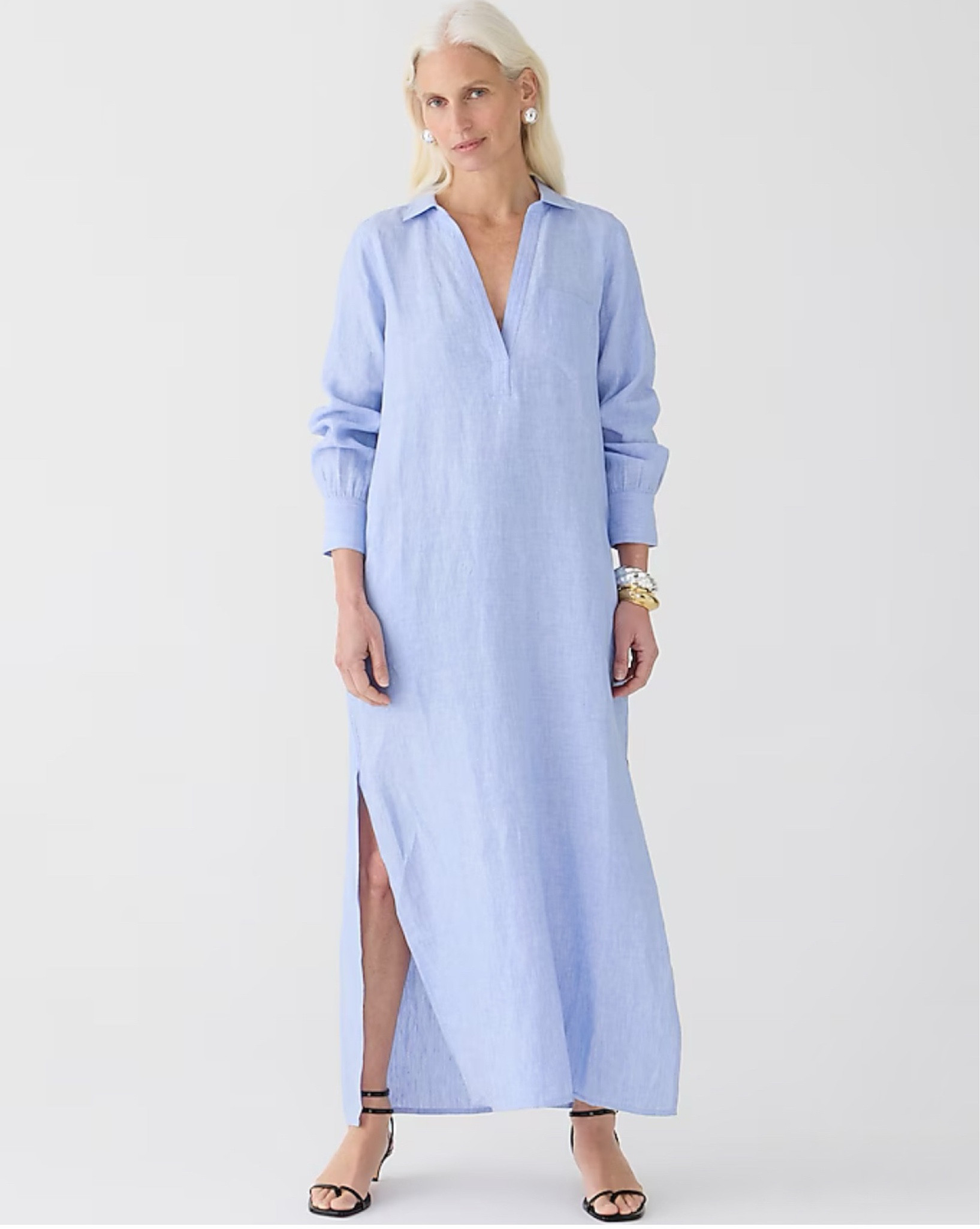 Adding this linen maxi dress to my cart for the dog days of summer ☀️

•
•
•
•
•
preppy aesthetic • summer style • preppy outfit • coastal style • summer outfit • coastal granddaughter • grandmillennial style • Nancy Meyers outfit • J.Crew • pregnancy summer style • pregnancy style 

#LTKBump #LTKSeasonal #LTKStyleTip
