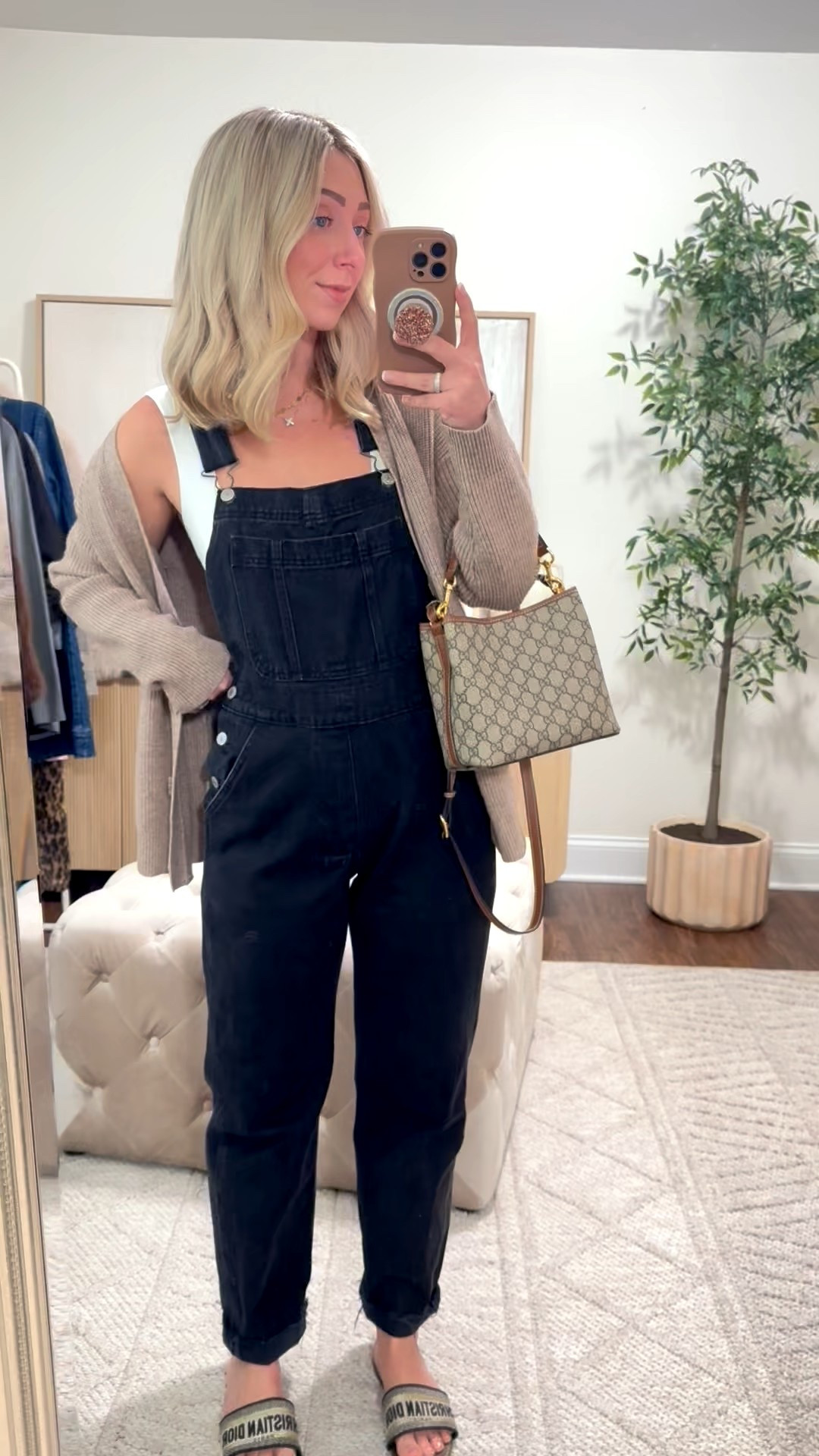 Favorite overalls (size small), size small bodysuit, size small cardigan (color: cashmere) 

Casual outfits, everyday outfits, overalls, basics 

#LTKFindsUnder100 #LTKmomlife #LTKSaleAlert