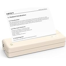 HPRT Portable Travel Printers MT810 - Thermal Inkless Home Use Compact Printer - Paper Rolls Mobi... | Amazon (US)