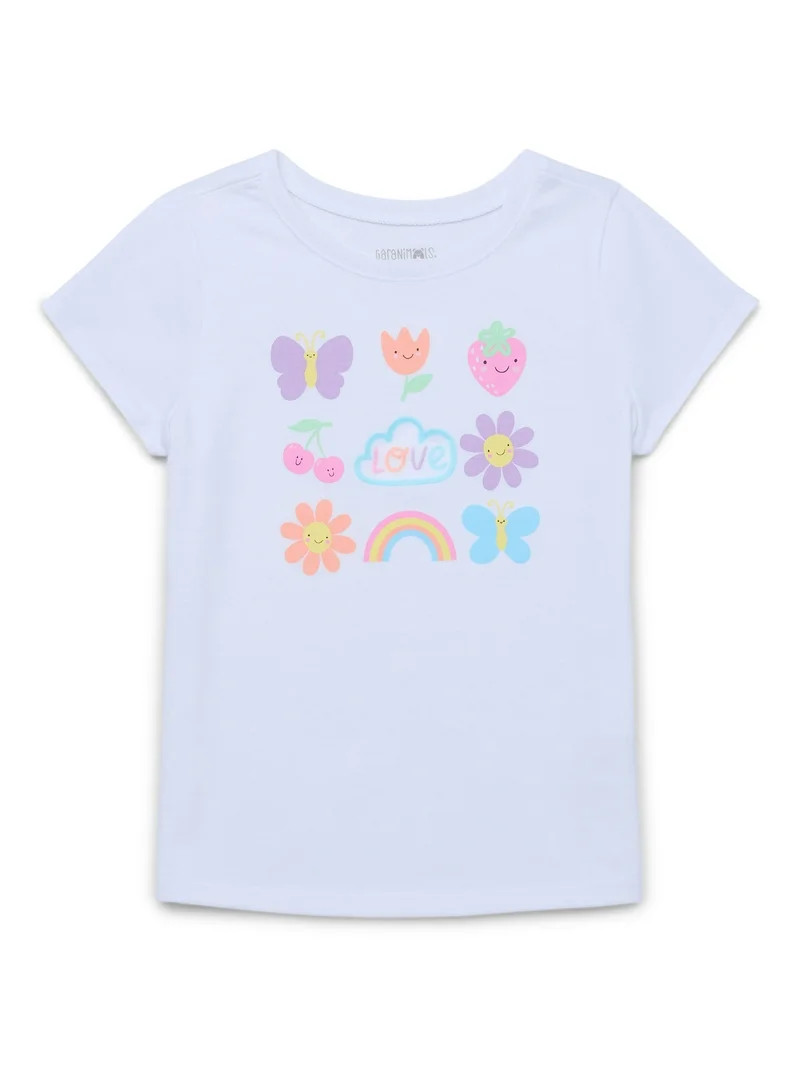 Garanimals Toddler Girl Short Sleeve Graphic T-Shirt, Sizes 18M-5T | Walmart (US)