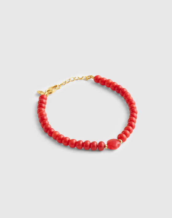 Semiprecious Beaded Charm Bracelet | Madewell