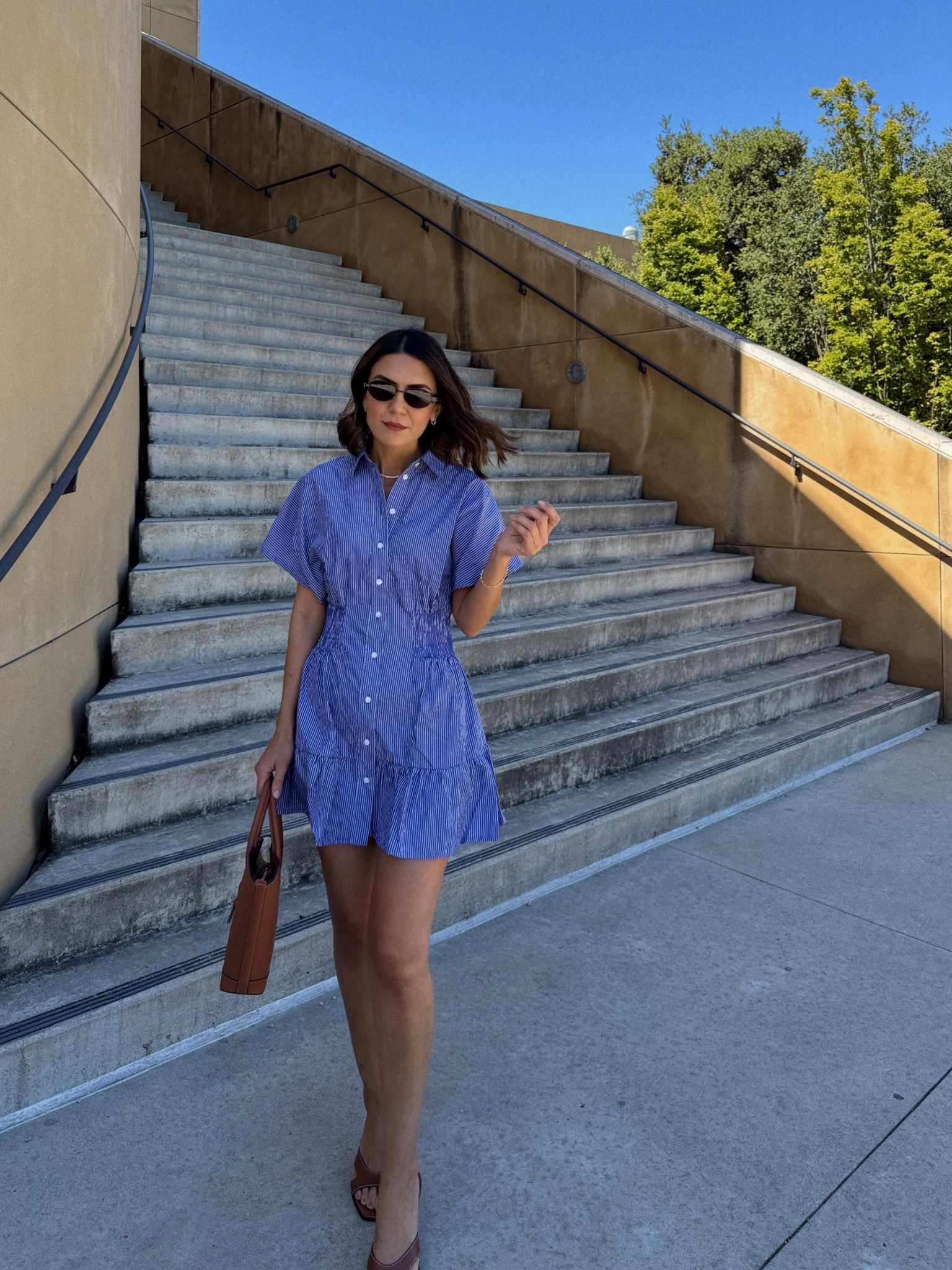Smocked waist dress | H&M dress | summer dress | summer outfit | summer fashion | mini dress | mini dress | bag | brown bag | zara | zara shoes | zara new in | zara favorites | 

#LTKItBag #LTKShoeCrush #LTKStyleTip