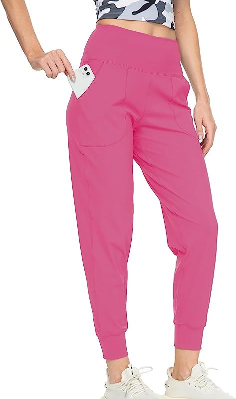 Kcutteyg Women's Joggers with Pockets High Waisted, Workout Athletic Sports Soft Lounge Pants for Ru | Amazon (US)