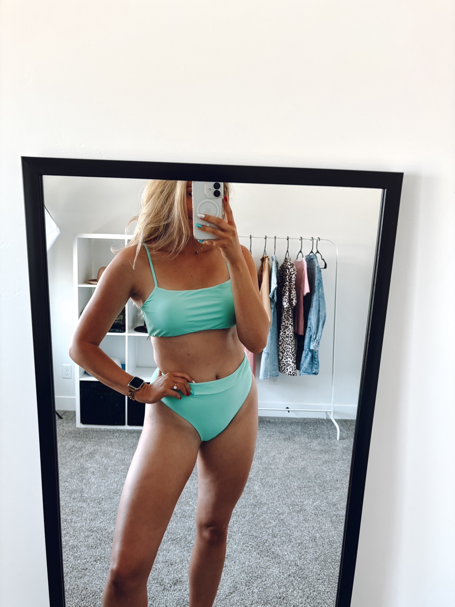 love this high waisted swimsuit! comes in lots more colors! wearing my usual M— the top has adjustable straps but I will say if you have larger breasts you may want to size up! 

| swimsuit | womens swimsuit | high waisted bikini | amazon swim | teal swimsuit 

#LTKSwim #LTKSummerEdit #LTKSeasonal