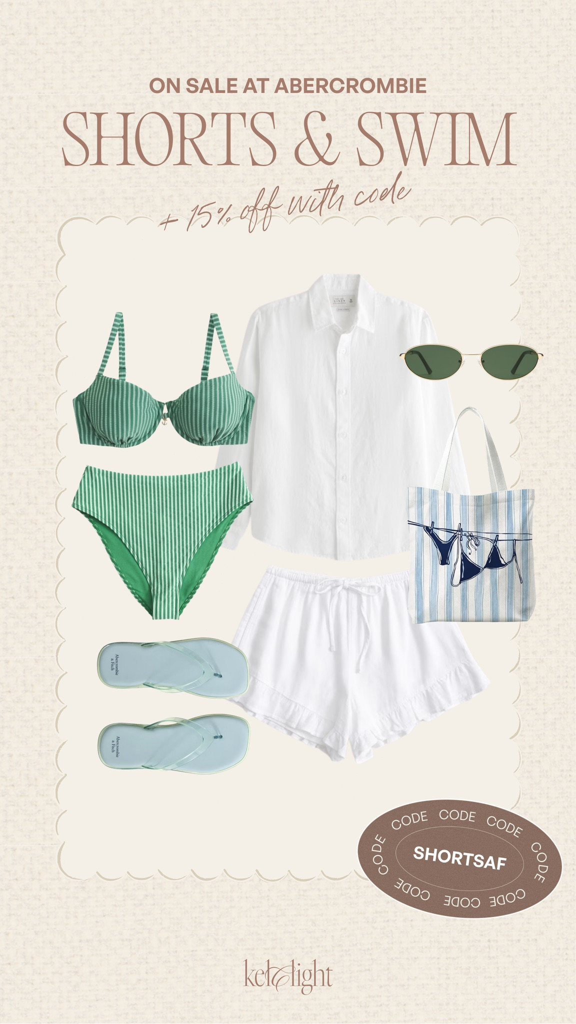 @abercrombie sale🩵 code ‘SHORTSAF’

#LTKootd #LTKSwim #LTKSaleAlert