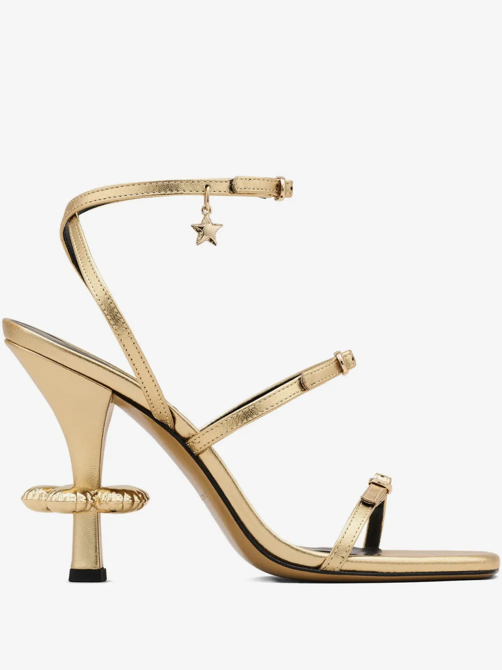 Marc Jacobs The Metallic Leather Daisy sandals - Gold | Farfetch Global