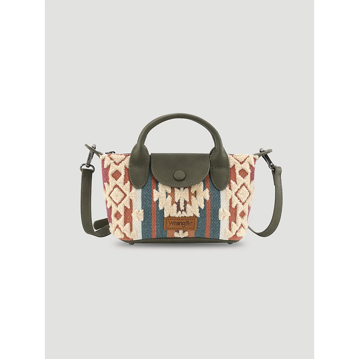 Southwest Print Mini Cross Body in Green | Wrangler