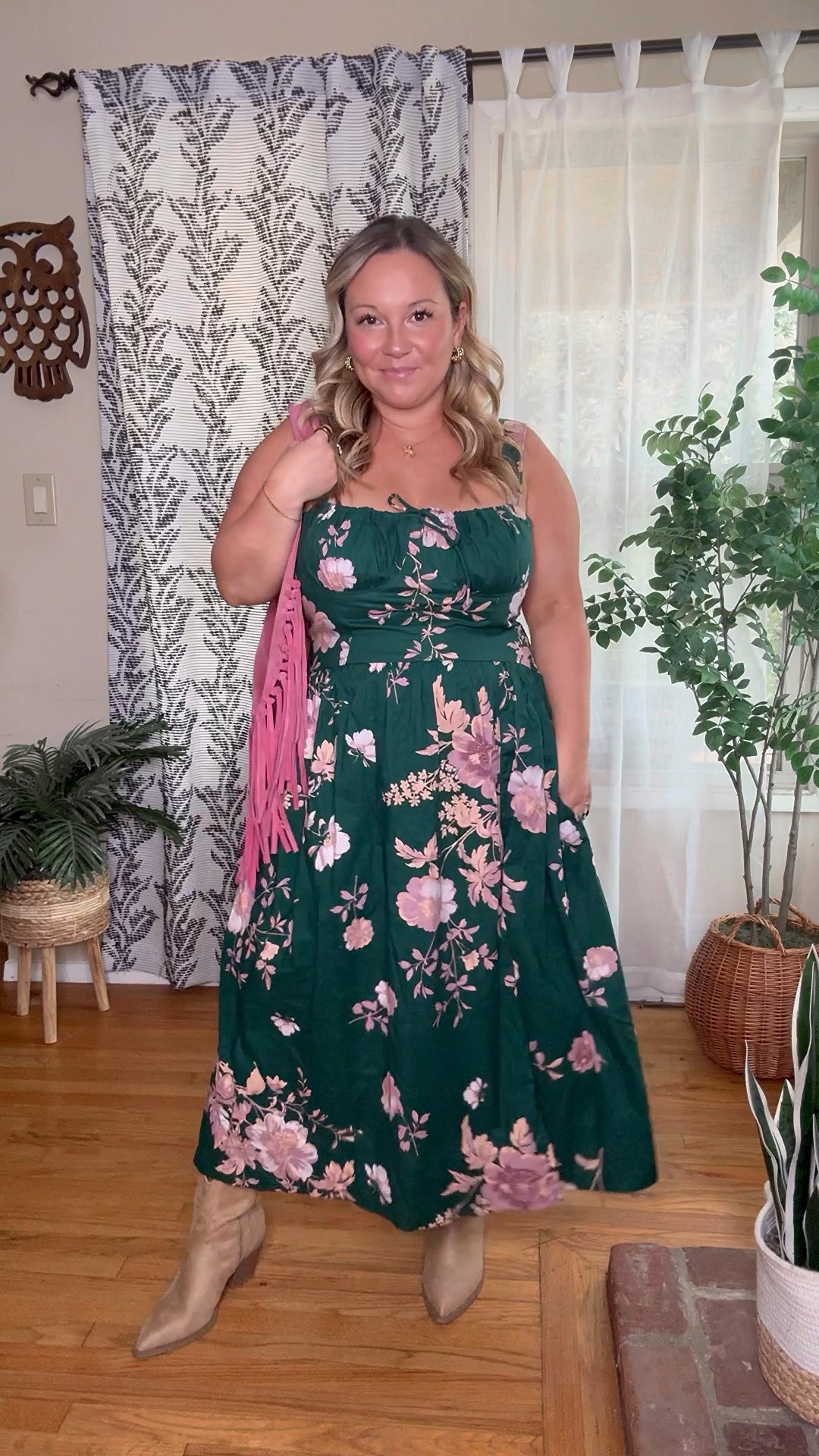 Midsize fall outfit 
Thanksgiving outfit 
Free People dress size large 
Booties run tts 
If it’s chilly where you are I’d layer with a denim jacket! 

Country concert outfit, fall dress, fall outfit, thanksgiving outfit, fall style, target style, fall boots, petite style, size 12, size 14,
Nashville outfit, suede bag, boho style, family pictures

#LTKOver40 #LTKMidsize #LTKSeasonal