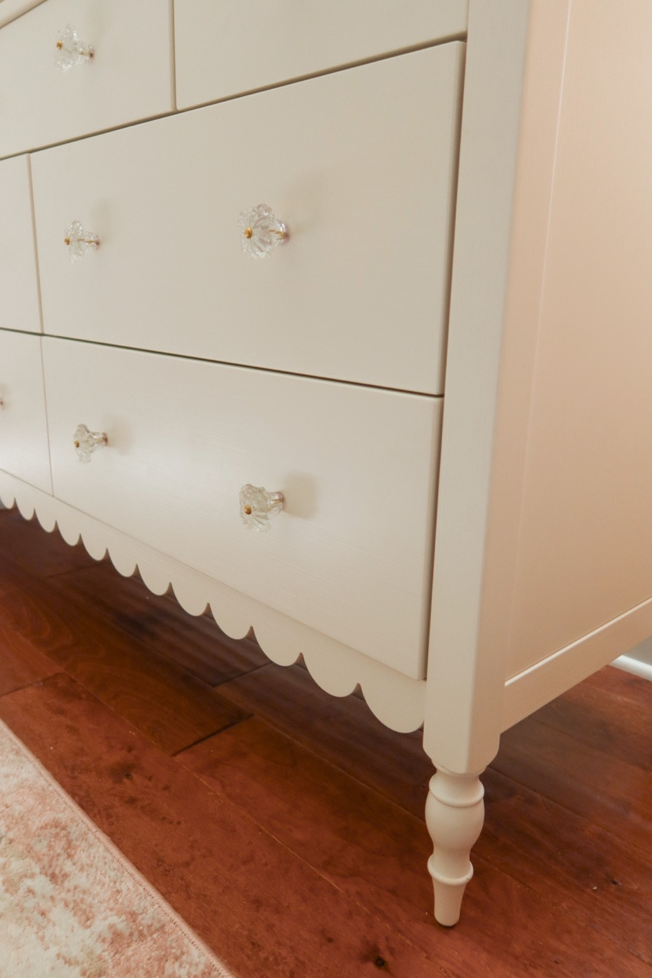 I loved the details on this dresser! I ended up swapping the knobs out from the originals to make it more feminine. 🤍

#LTKbaby #LTKhome #LTKbump