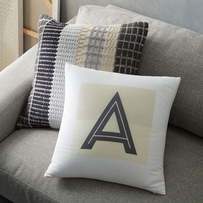 Graphic Alphabet Pillow Covers | West Elm (US)