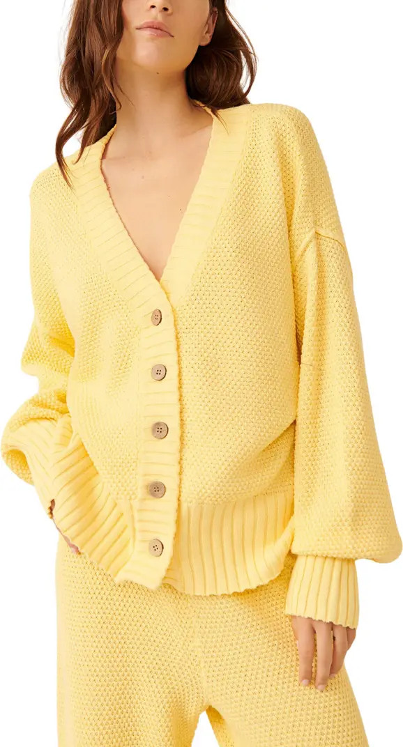 Free People Hailee Waffle Stitch Cardigan & Pants | Nordstromrack | Nordstrom Rack