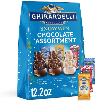 Ghirardelli Snowmen Assortment XL Bag - 12.2oz | Target