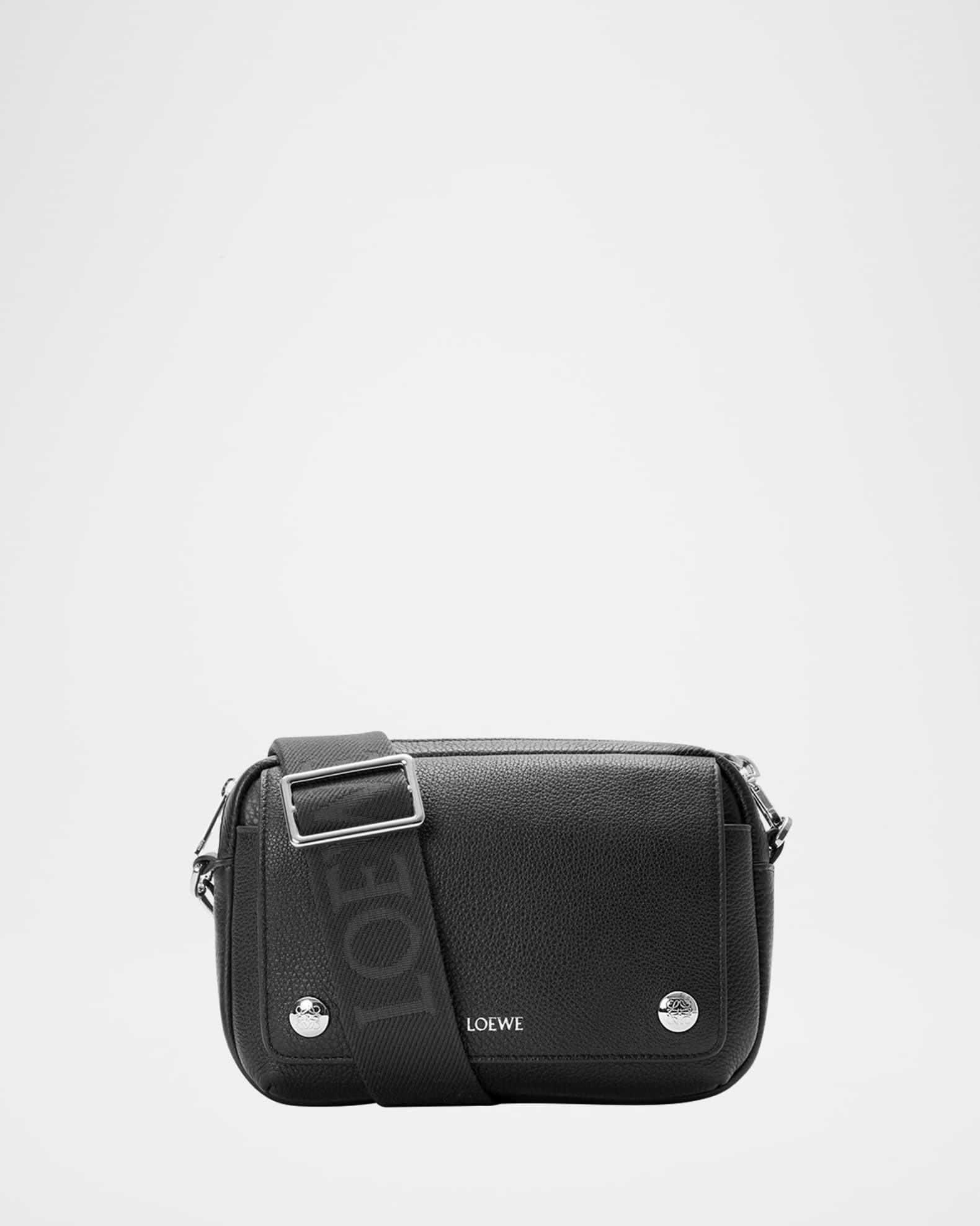 Men's Pebble Leather Camera Bag | Neiman Marcus