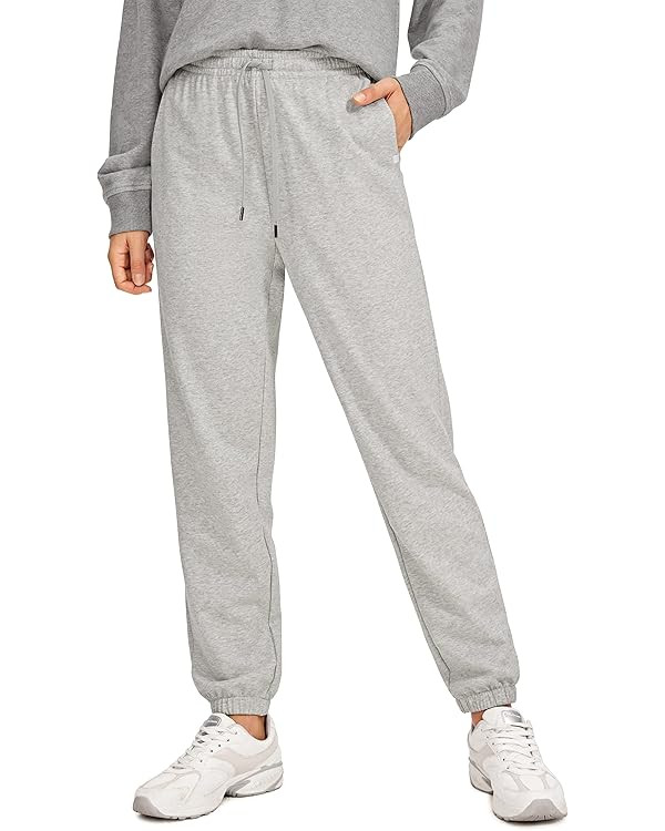 CRZ YOGA Cinch Bottom Sweatpants Women High Waisted, Thick Cotton Sweat Pants with Pockets Casual... | Amazon (US)