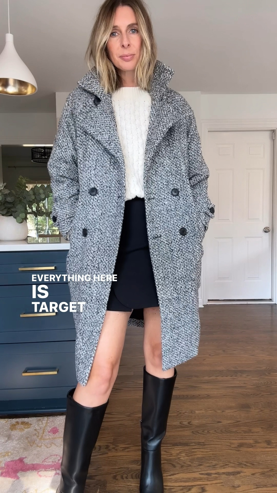 i love a one stop shop….dressed head to toe in target right here! i’ve been on the hunt for a pair of black boots. love that this pair is simple, yet the shape is super sleek and cool. 🖤 and this cable knit…so so good! 👌 

wearing…
small sweater, small skirt, xs coat and boots run tts

#effortlessstyle #styleover40 #targetstyle #fallstyle #fallboots 

effortless style + daily outfit inspo for over 40s. are you trying to rediscover your style, i got you. want to elevate your everyday looks, i got you. want easy, effortless style, i got you! come follow me @houseofmagpye 🫶

Fall outfit, easy fall outfit, fall coat, fall boots, target style 

#LTKOver40 #LTKFindsUnder50 #LTKShoeCrush
