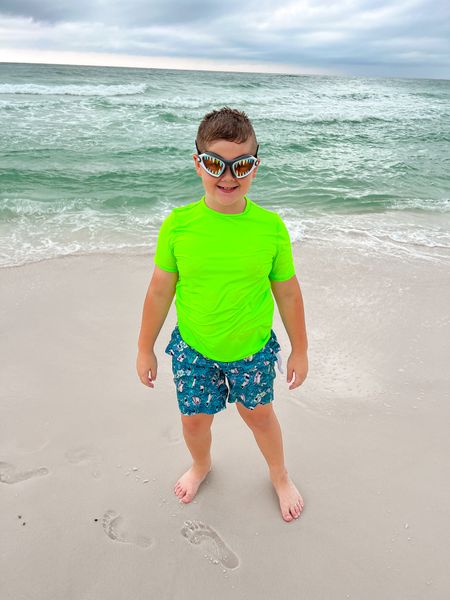 Boys swimsuit 
Boys swim goggles

#LTKFindsUnder100 #LTKKids #LTKSwim