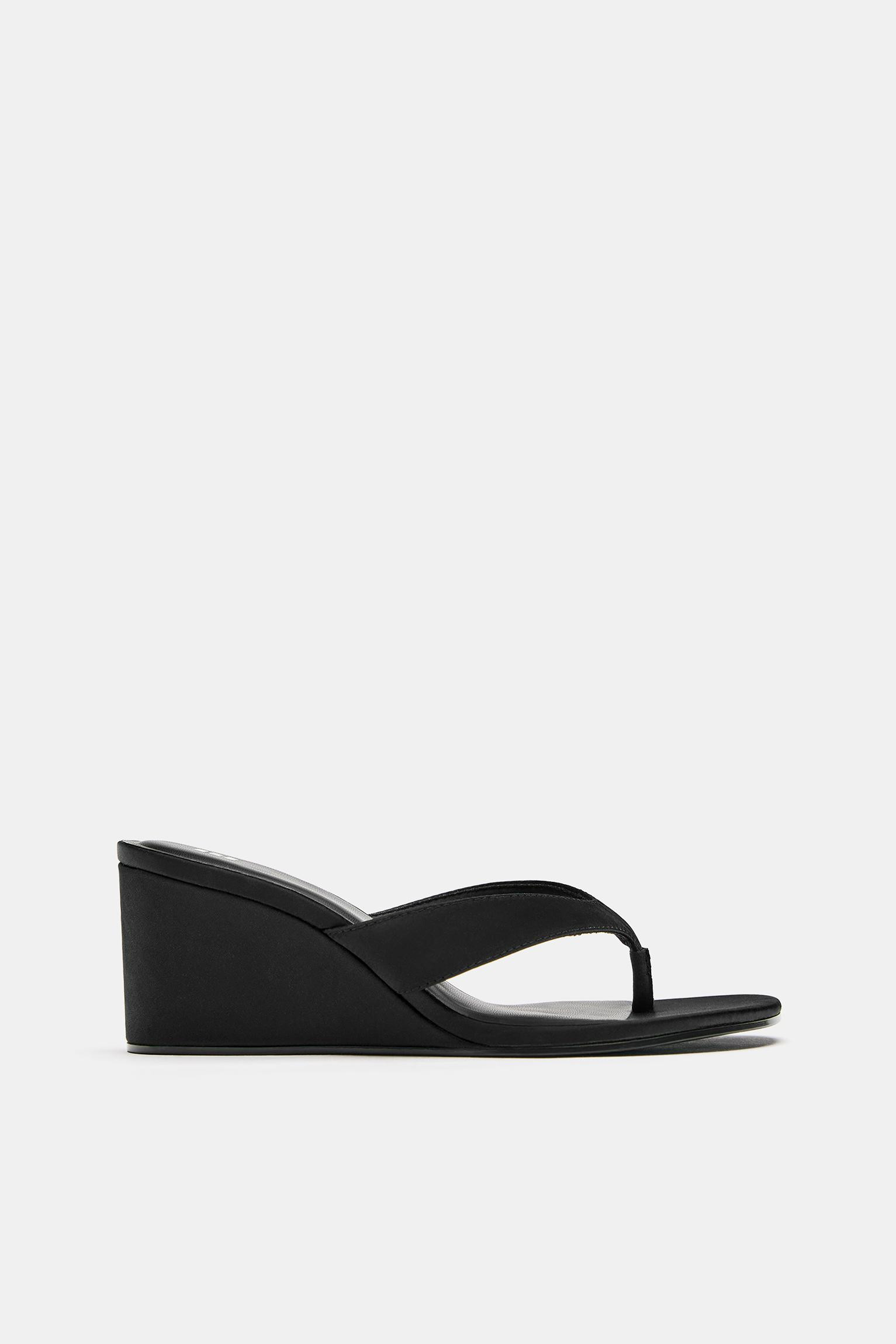 Wedge heel sandals | PULL and BEAR UK