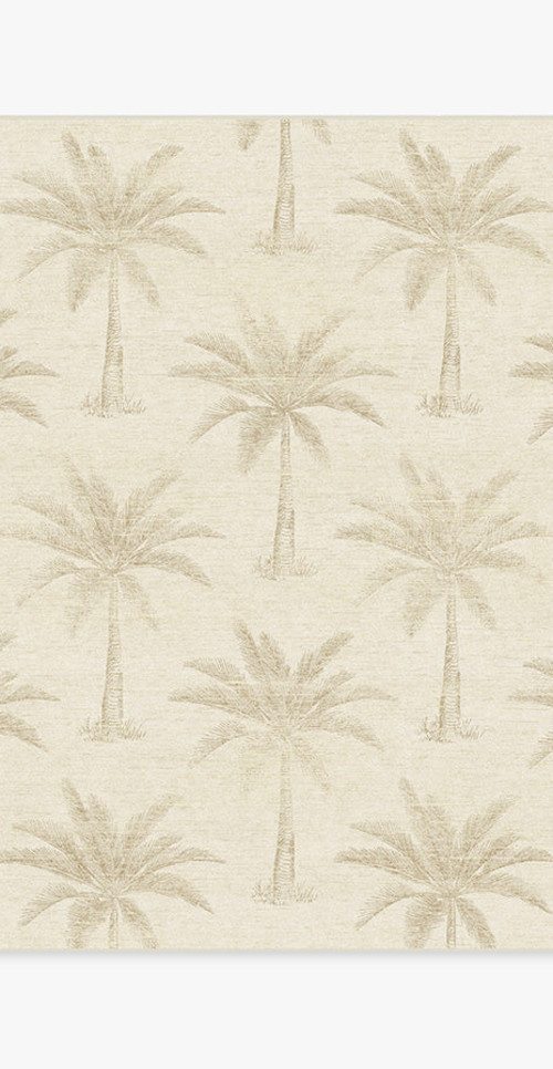 Barbie™ Paradise Ivory & Gold Premium Rug | Ruggable