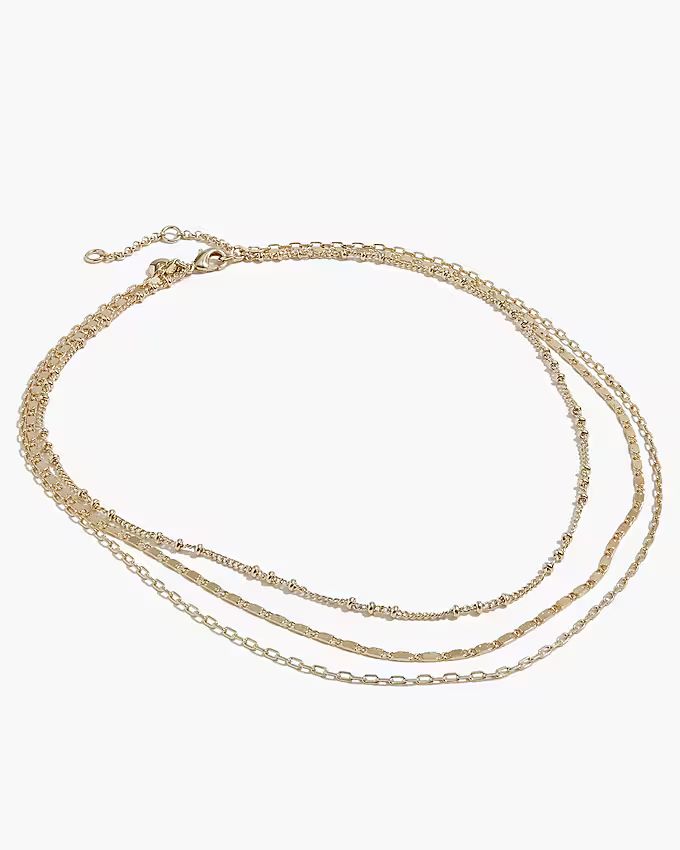 Gold layering necklace | J.Crew Factory