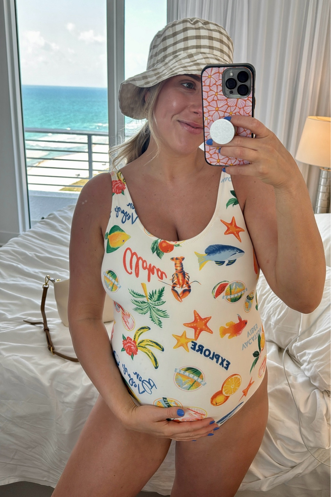 My favorite one piece and Sun hat 

#LTKSwim #LTKBump #LTKStyleTip