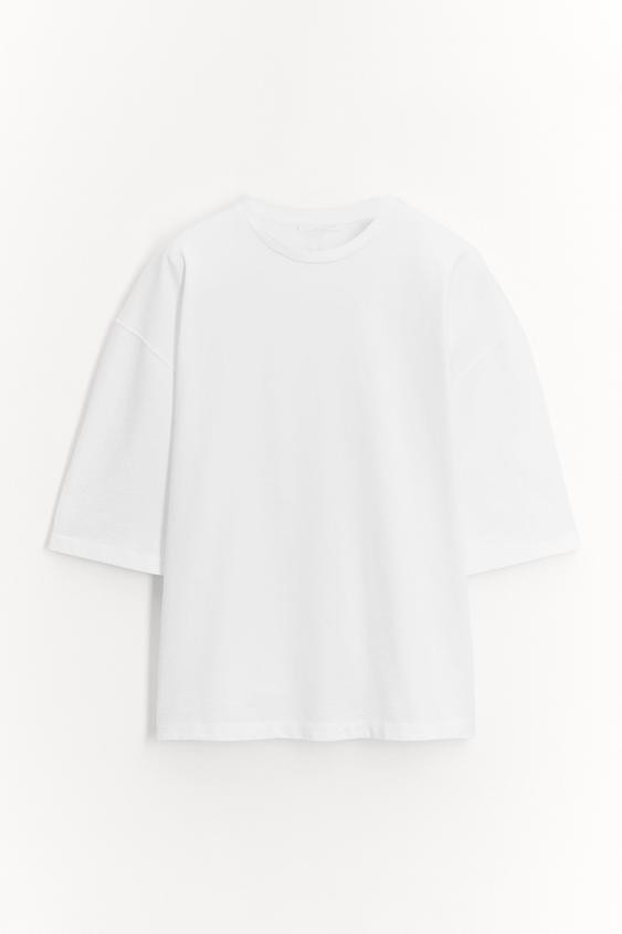 LOOSE FIT COTTON T-SHIRT | Zara UK