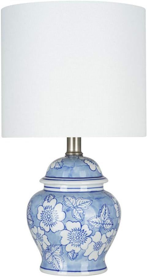 Amazon Brand – Ravenna Home Traditional Chinoiserie Ceramic Table Lamp, LED Bulb Included, 15"H... | Amazon (US)