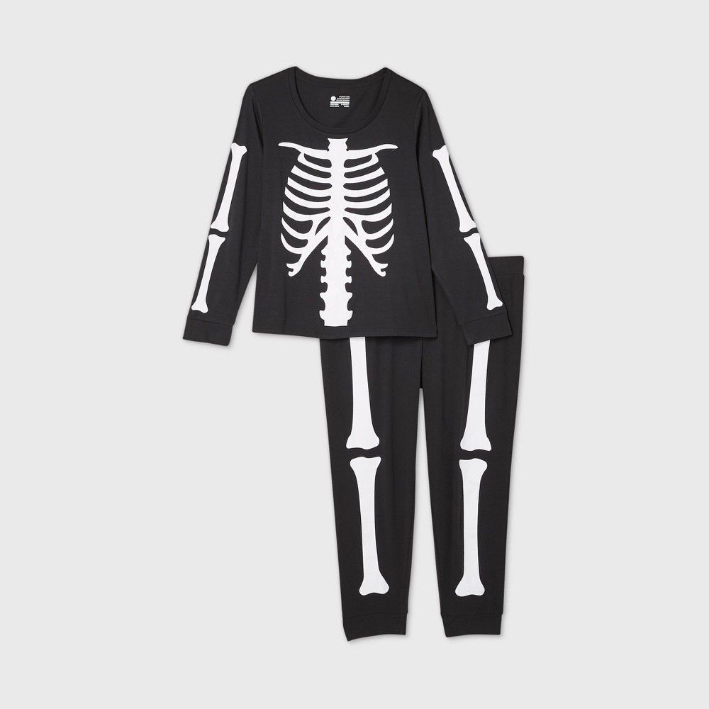 Women's Plus Size Halloween Skeleton Matching Family Pajama Set - | Target