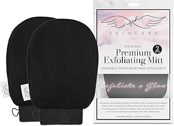 Seraphic Skincare Korean Exfoliating Mitts (2pcs) Exfoliator Gloves Visibly Lift Away Dead Skin, ... | Amazon (US)