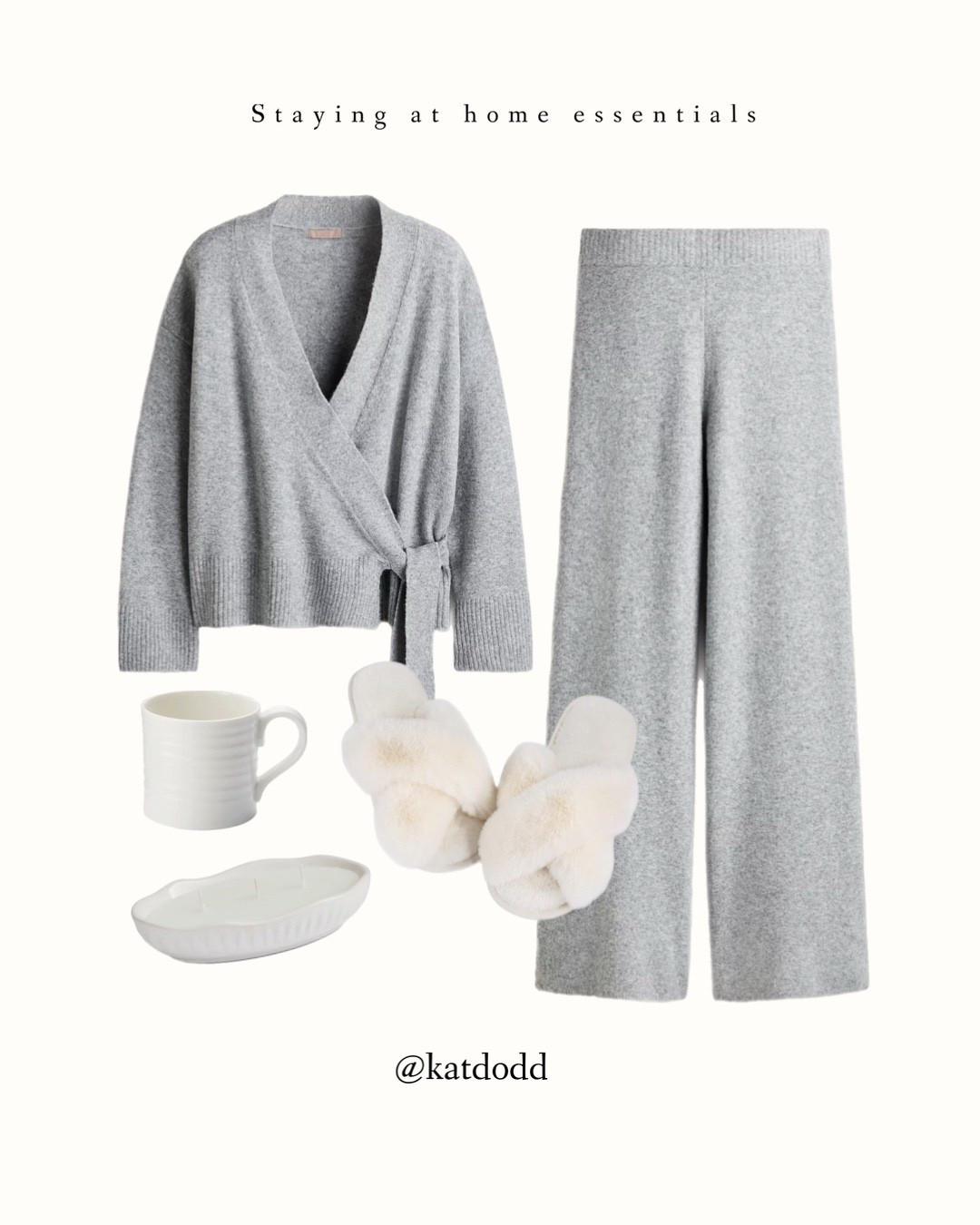My essentials for a stay at home day 🤍🤍🤍



Knitted coord H&M tie waist knitwear top fluffy white cream slippers Amazon dunelm Sophie Conrad mug multi wick candle home wear country cottage modern home 

#LTKuk #LTKhome #LTKautumn