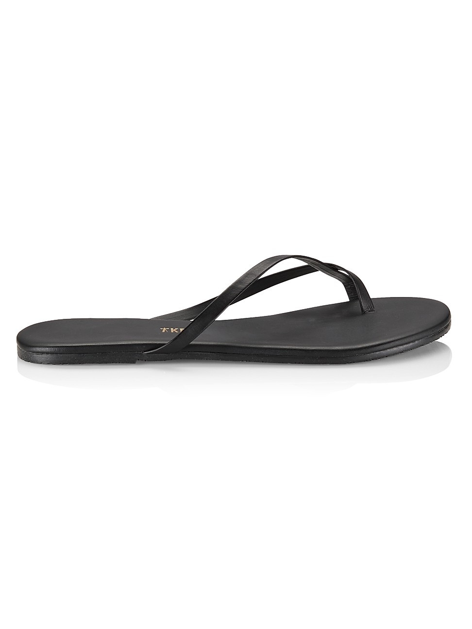 Women's Riley Leather Flip Flops - Sable - Size 6 | Saks Fifth Avenue
